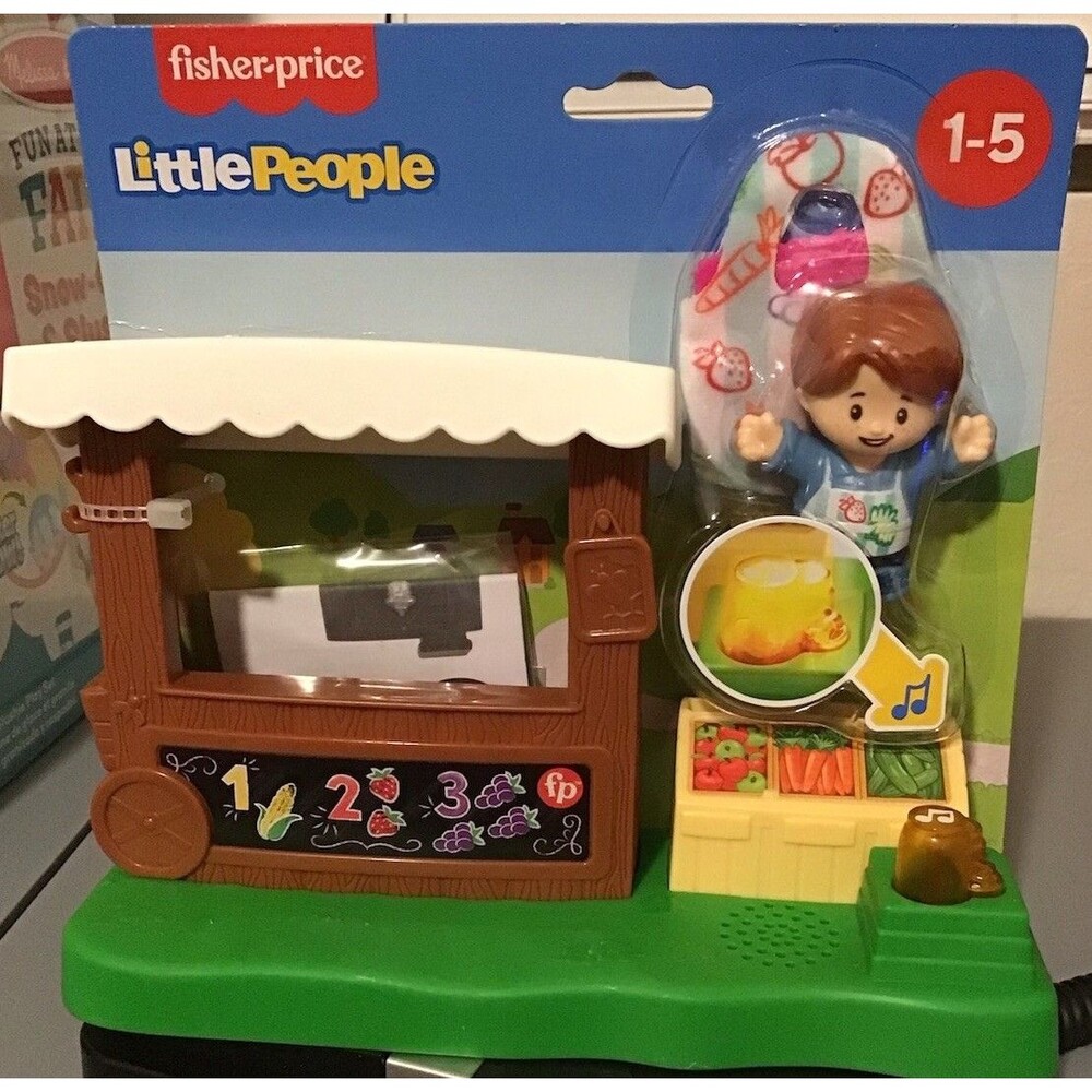 Fisher-Price Little People Market Store Playset with Lights, Sound & Figure NEW